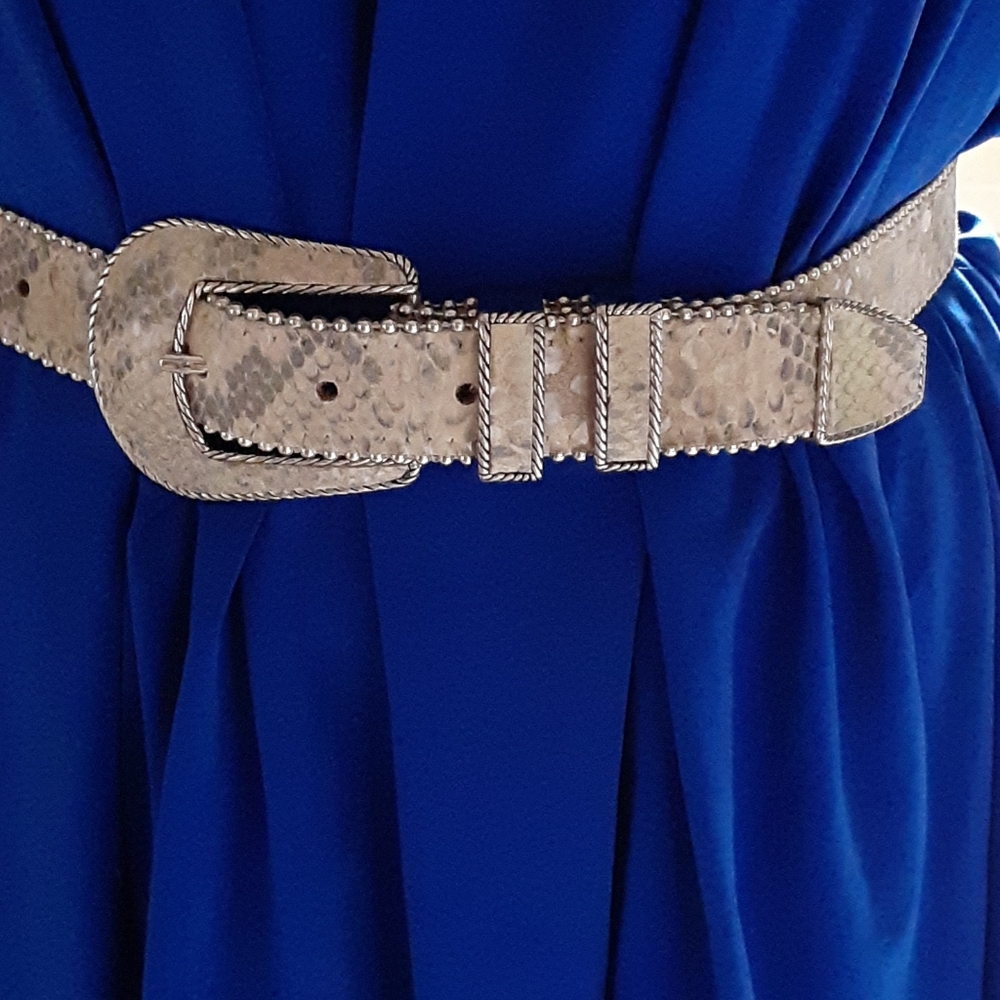 Belt with silver studded